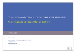 Orkney Harbours Masterplan Phase 1