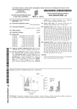 WO 2015/073587 A2 21 May 2015 (21.05.2015) P O P CT