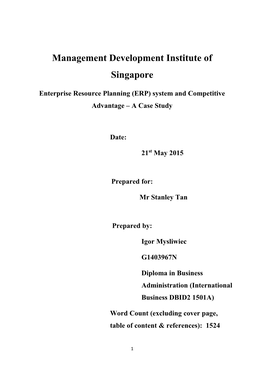 Management Development Institute of Singapore