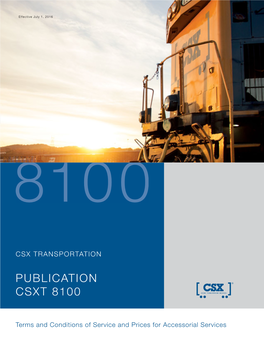 Publication Csxt 8100