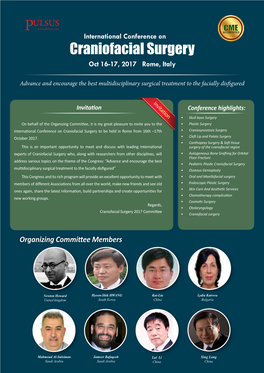International Conference on Craniofacial Surgery Oct 16-17, 2017 Rome, Italy