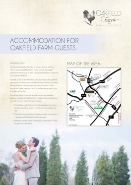 Accommodation for Oakfield Farm Guests