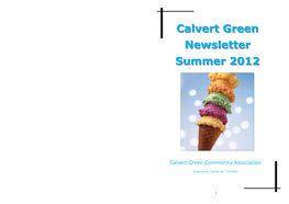 Calvert Green Newsletter Summer 2012