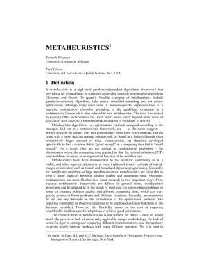 Metaheuristics1