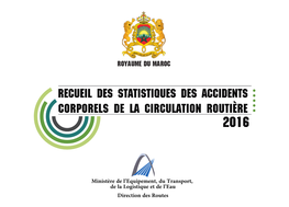Recueil Des Statistiques Des Accidents Corporels De La Circulation Routière 2016