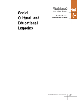 Social, Cultural and Educational Legacies
