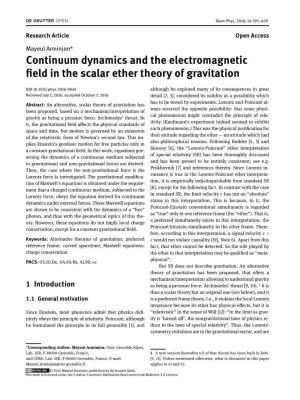 Continuum Dynamics and the Electromagnetic Field in the Scalar Ether Theory of Gravitation