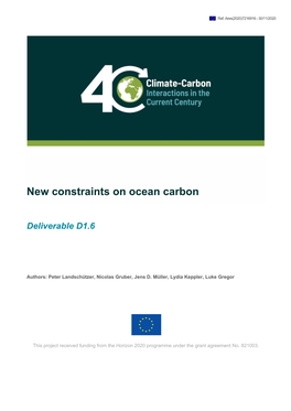 New Constraints on Ocean Carbon