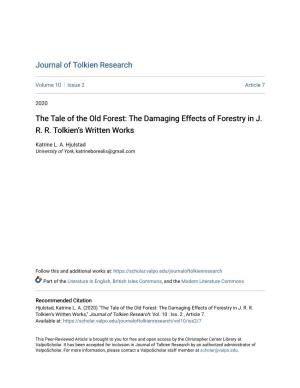 The Damaging Effects of Forestry in JRR Tolkien's Written Works