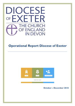 Operational Report Diocese of Exeter October-December 2018