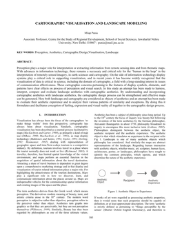 Cartographic Visualisation and Landscape Modeling
