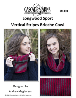 Longwood Sport Vertical Stripes Brioche Cowl