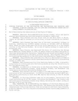 Senate Concurrent Resolution No.101 (2015