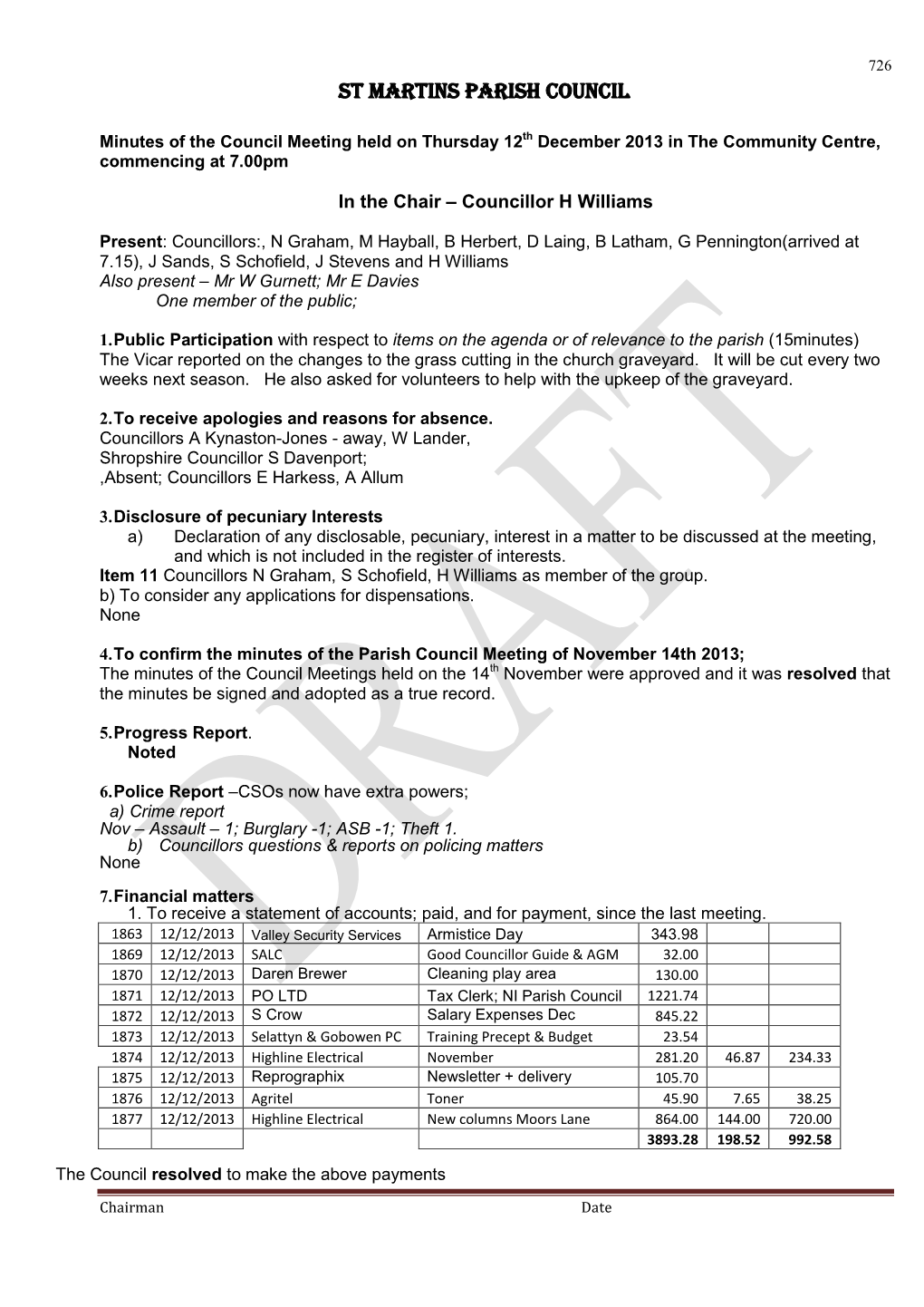 SELATTYN and GOBOWEN PARISH COUNCIL