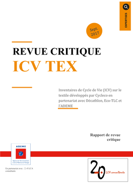 Revue Critique Icv Tex