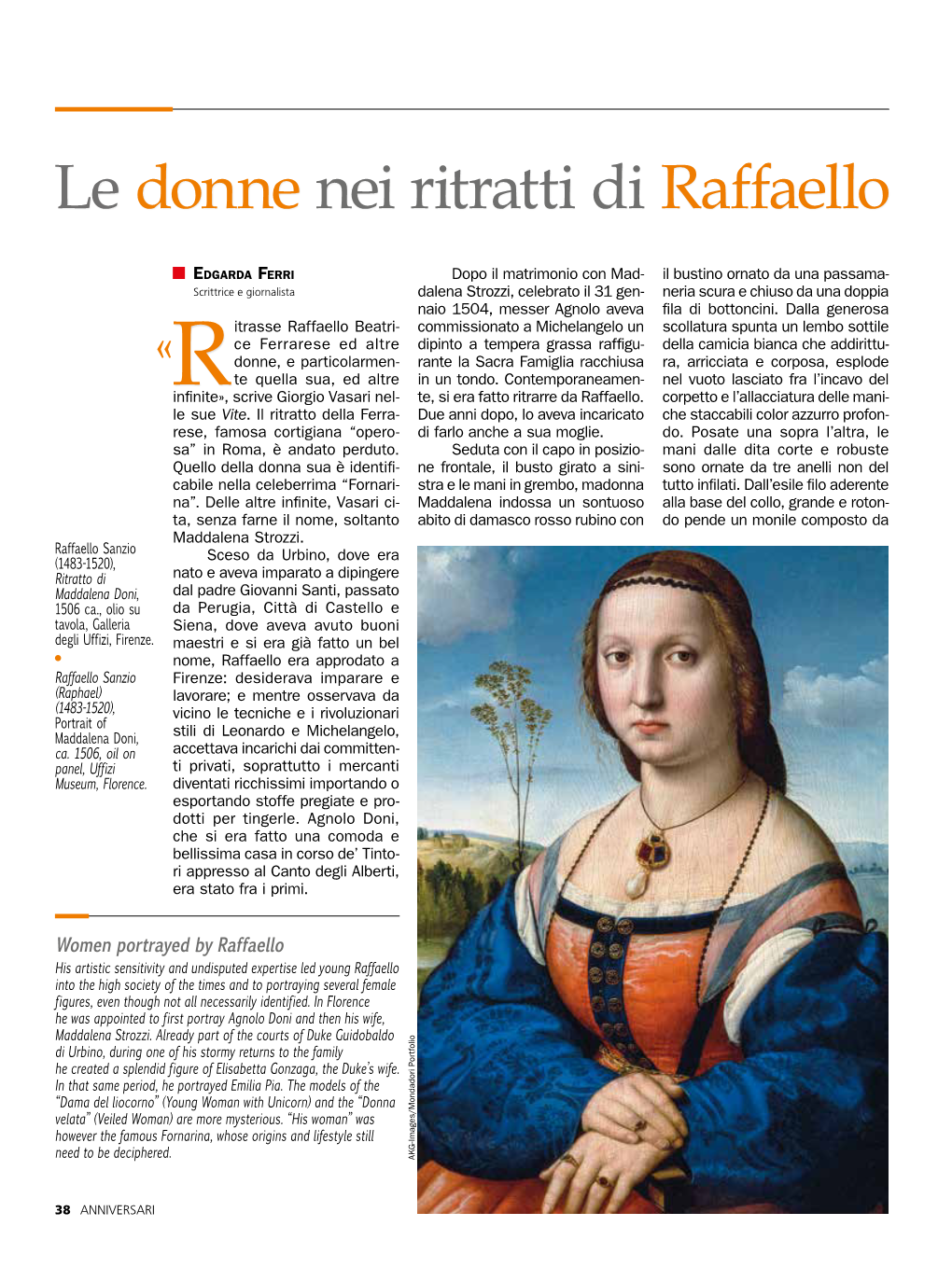 Le Donne Nei Ritratti Di Raffaello