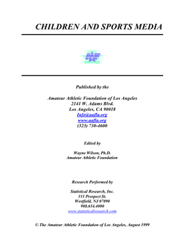 Children and Sports Media