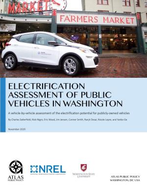 Electrification Assessment of Public Vehicles in Washington