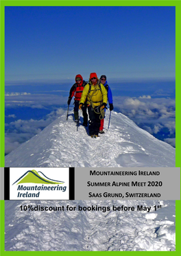 Mountaineering Ireland Summer Alpine Meet 2012