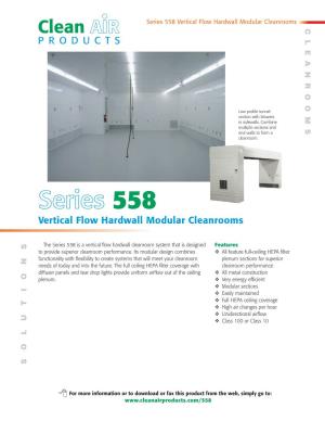 Series 558 Vertical Flow Hardwall Modular Cleanrooms
