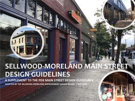 Sellwood-Moreland Main Street Design Guidelines
