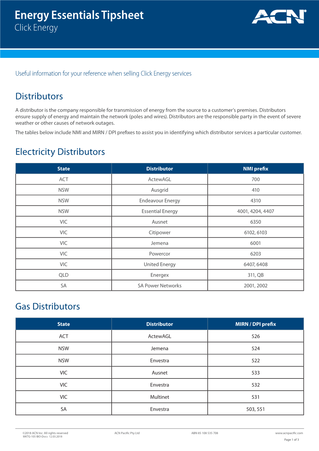 Energy Essentials Tipsheet Click Energy