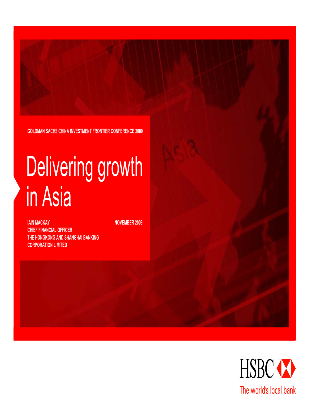 Delivering Growth in Asia