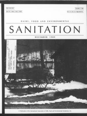 Dairy, Food and Environmental Sanitation 1989-12