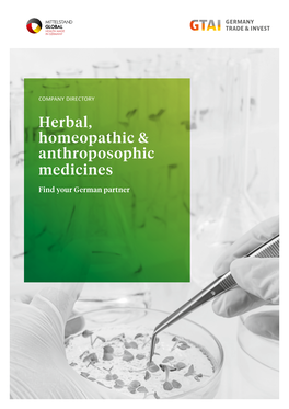Herbal, Homeopathic & Anthroposophic Medicines