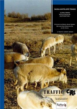 Saiga Antelope Trade: Global Trends with a Focus on South-East Asia