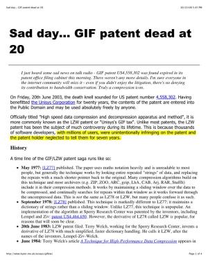 Sad Day... GIF Patent Dead at 20 10/13/08 5:45 PM