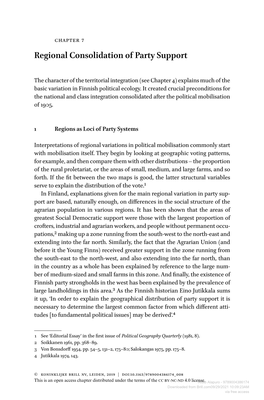 Regional Consolidation of Party Support