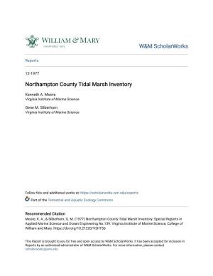 Northampton County Tidal Marsh Inventory