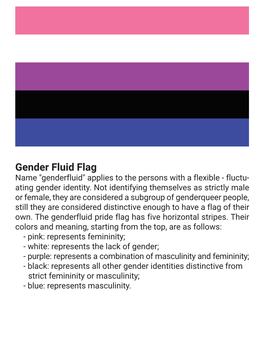 Gender Fluid Flag Descriptions