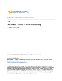 The Political Economy of Pork-Barrel Spending