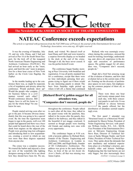 The ASTC Letter – Winter 2009