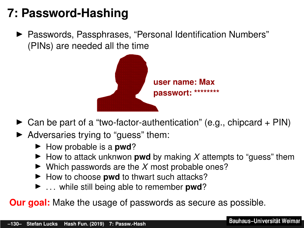 7: Password-Hashing