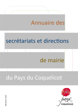 Secrétariats Et Directions Annuaire Des Du Pays Du Coquelicot De Mairie