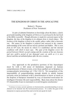 The Kingdom of Christ in the Apocalypse