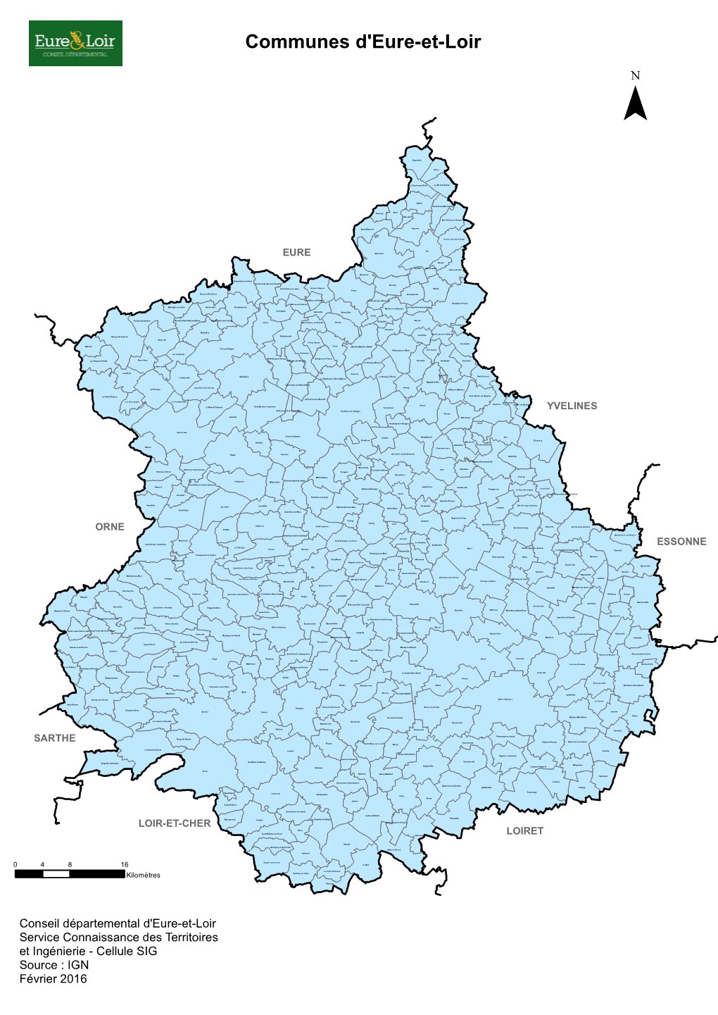 Communes D'eure-Et-Loir ¯