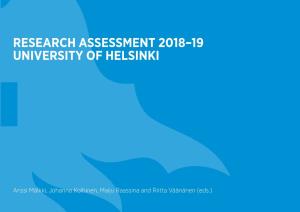 Research Assessment 2018–19 University of Helsinki