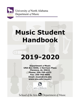 Music Student Handbook 2019-2020