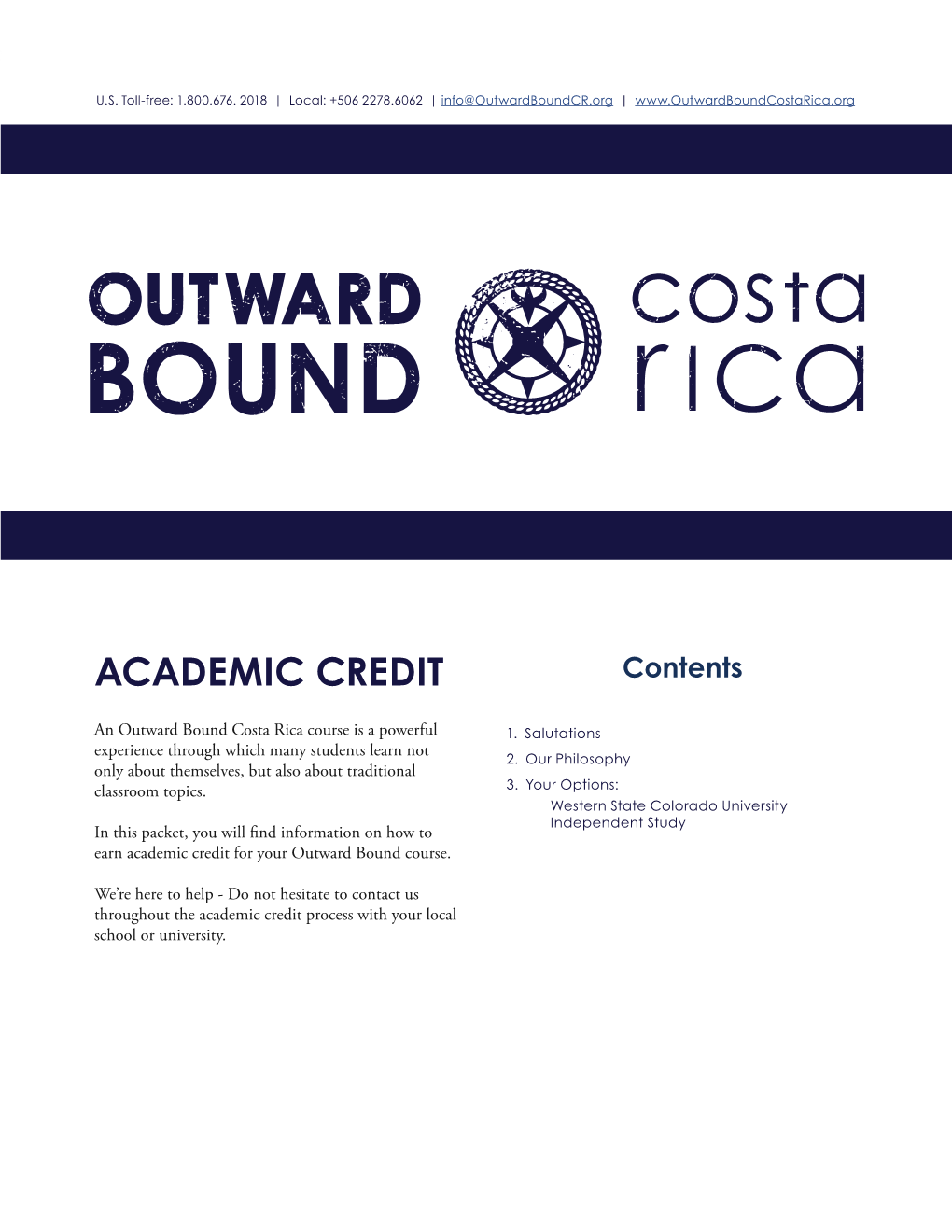 Academic Credit Contents