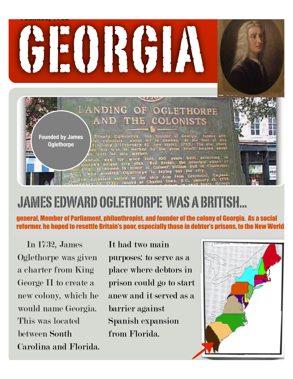 James Edward Oglethorpe Was a British