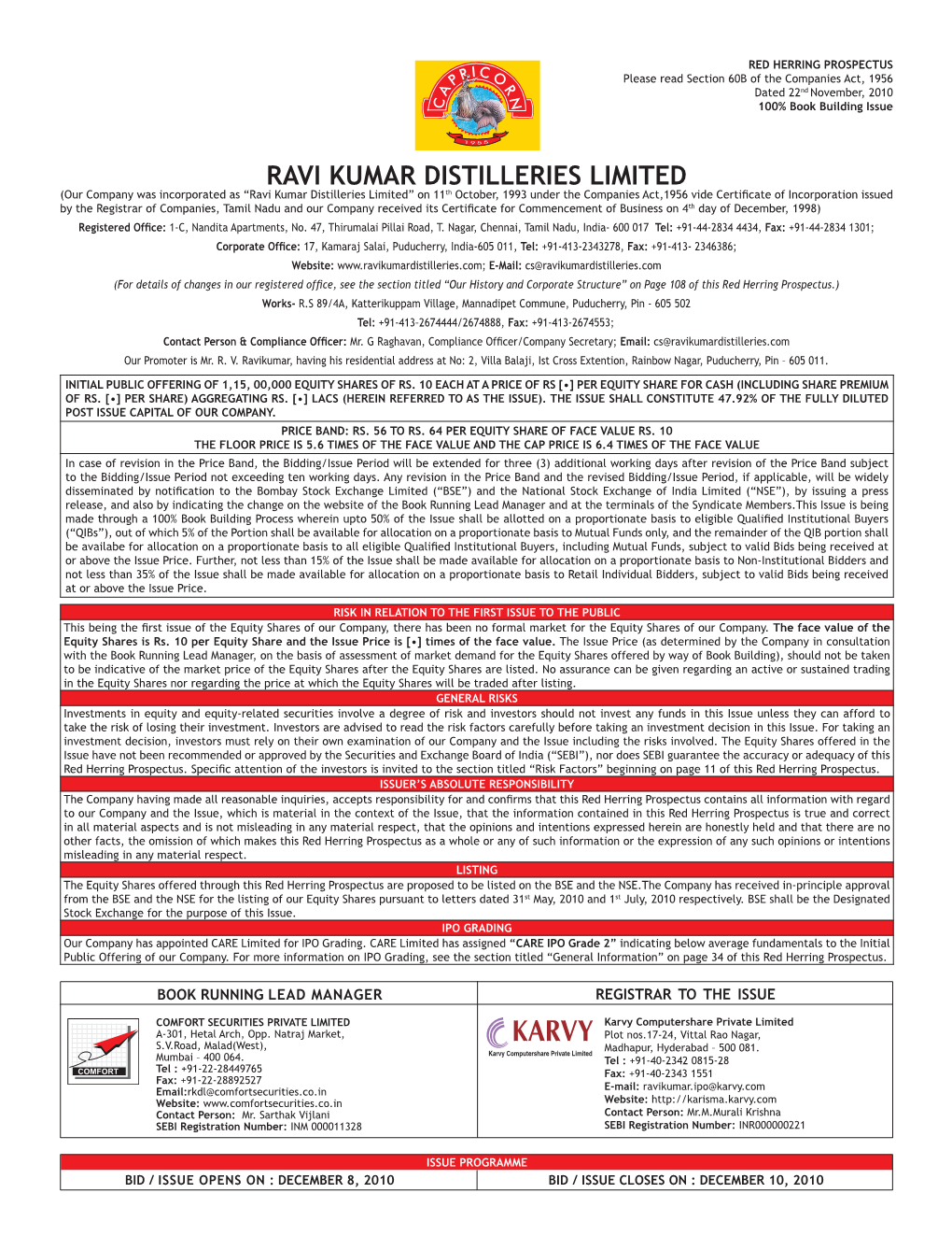 Ravi Kumar Distilleries Limited