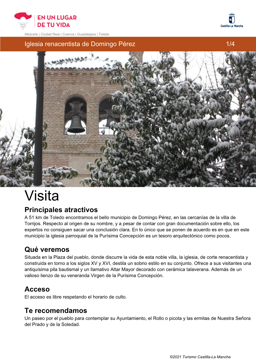 Descargar Guía De Viaje Iglesia Renacentista De Domingo Pérez