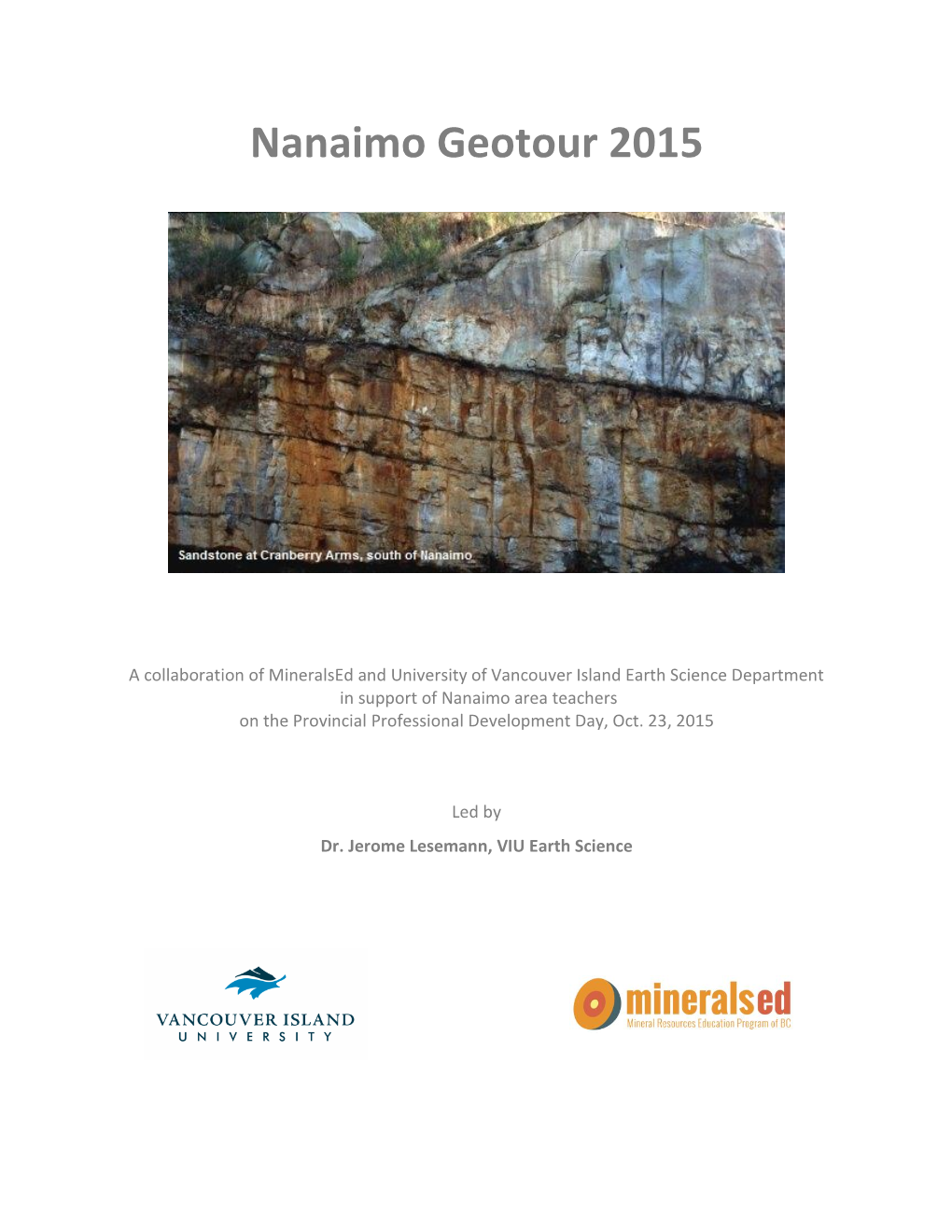 Nanaimo Geotour 2015