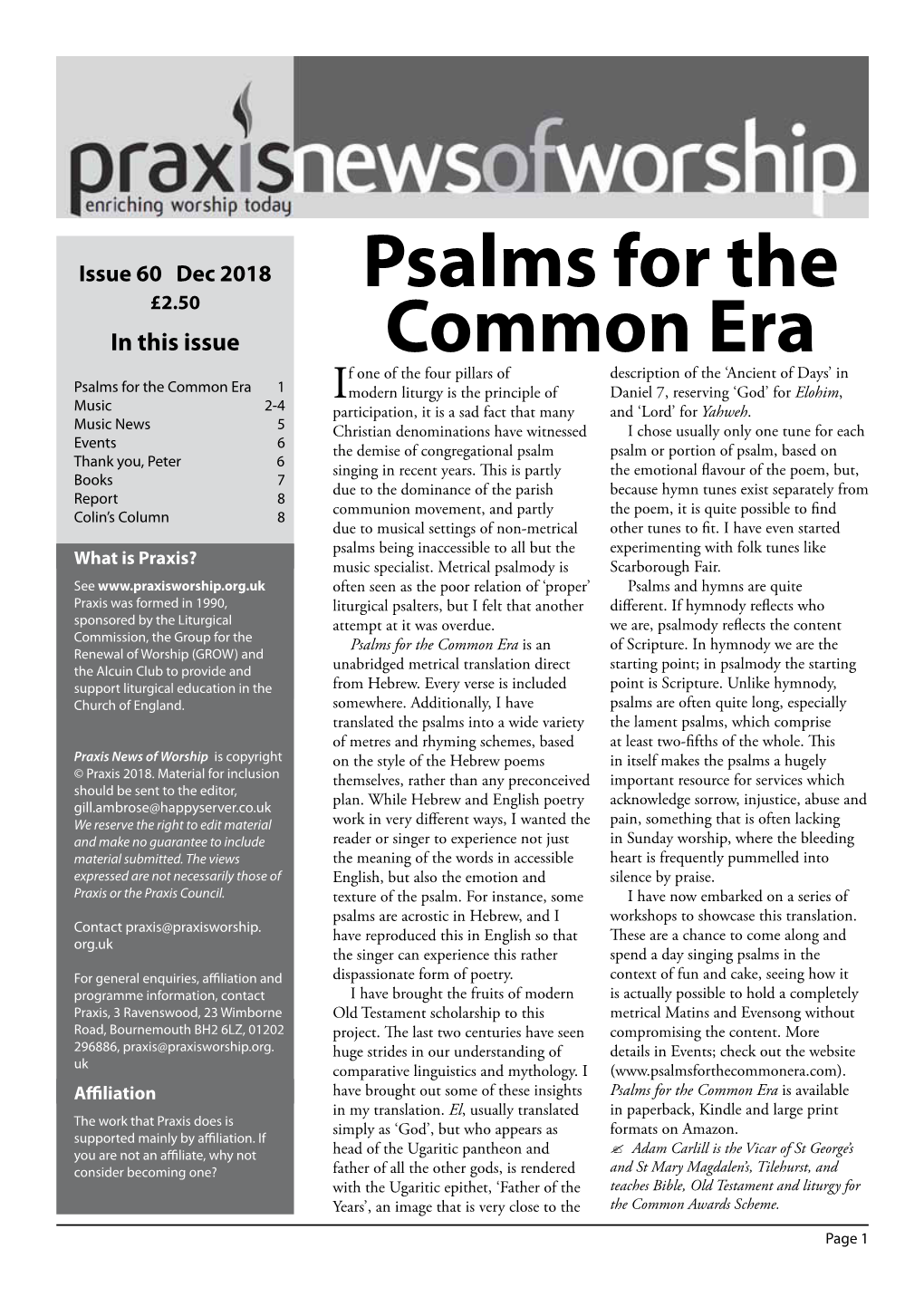 Psalms for the Common