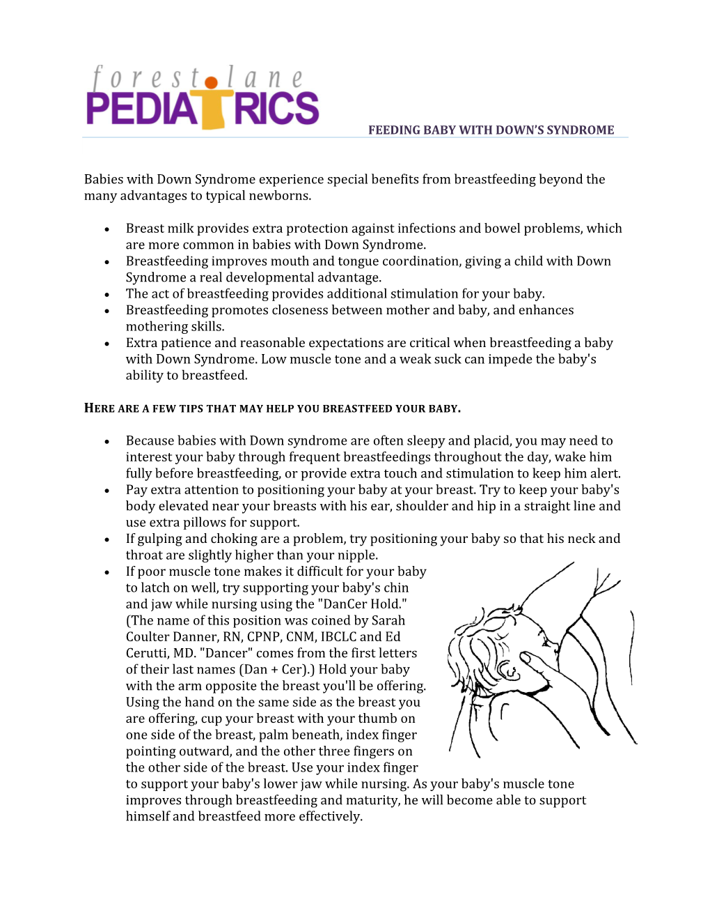 Feeding Baby with Downs Syndrome