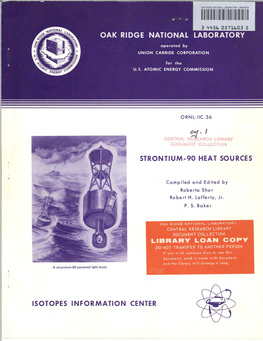 Strontium-90 Heat Sources